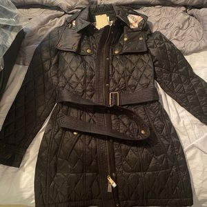 Authentic Black Burberry Jacket NWT